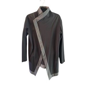🇨🇦 Periphery Black & Gray Long Asymmetrical Blazer Size Large
